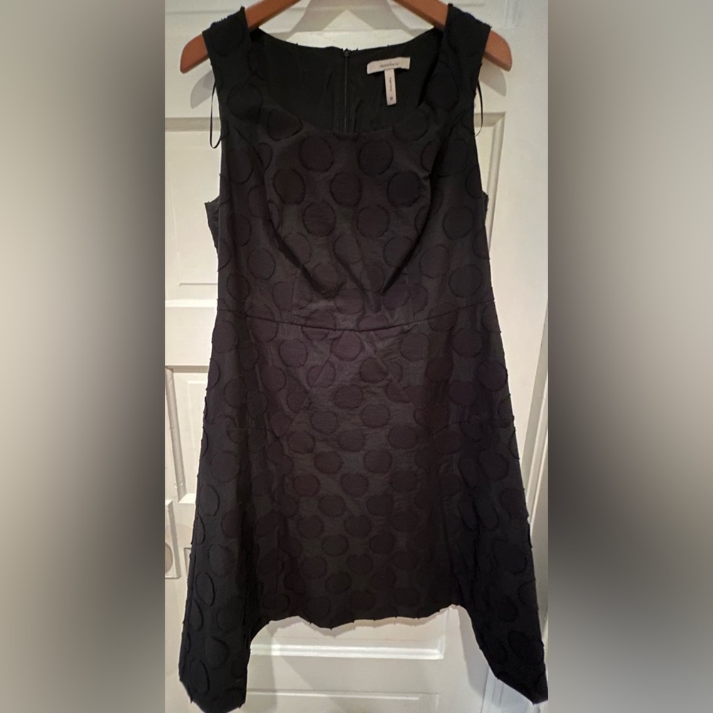Chic Black Textured Super Curvy Large Bust Midi Dress